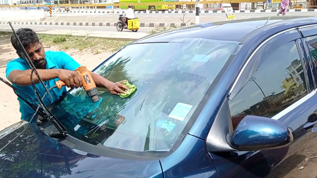 How to fix Hyundai nios front windshield sun control film fixing
