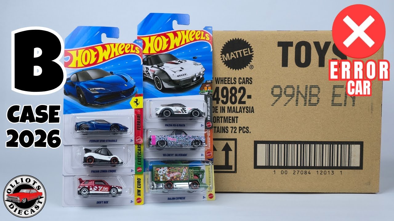 Распаковка Hot Wheels B Case 2026 — вы не поверите, это машина-ошибка!