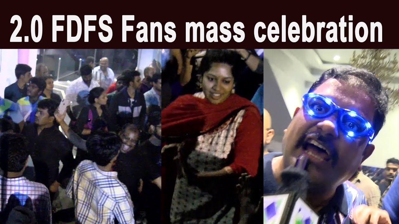 2.0 FDFS Fans mass celebration | Rajinikanth | Shankar | Lyca | A.R.Rahman | 2Point0