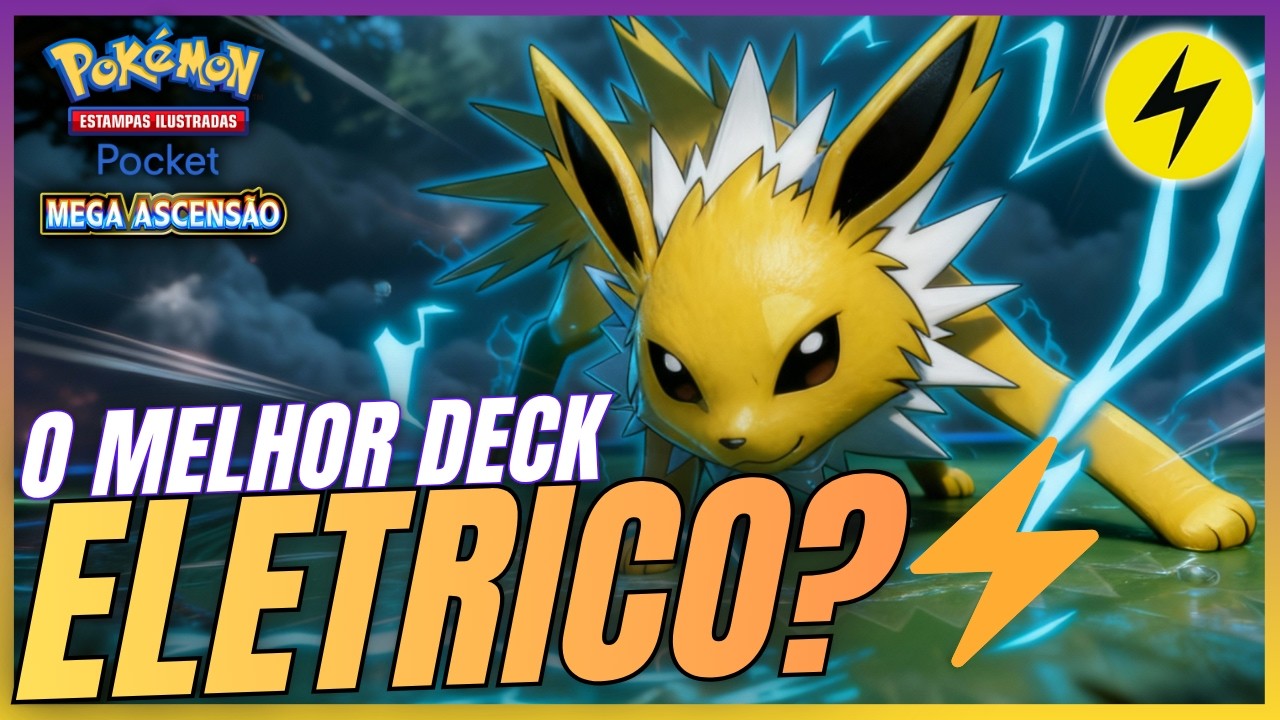 ⚡ Deck META EL&Eacute;TRICO! Jolteon EX + Zeraora DOMINANDO no Pok&eacute;mon TCG Pocket!
