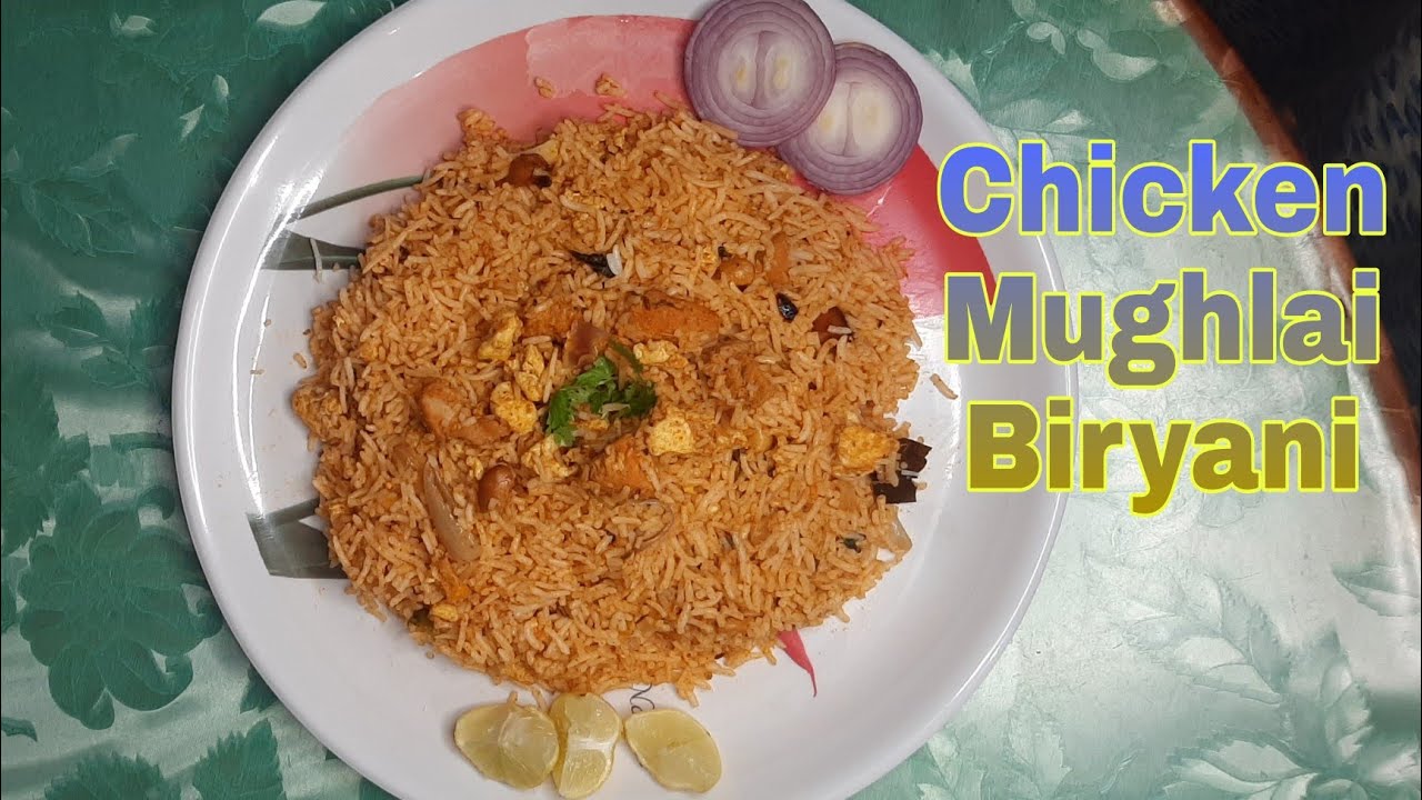 చికెన్ మొఘలాయి బిర్యానీ|My style Mughalai Biryani with egg|Mughlai Chicken Biryani recipe in telugu😋