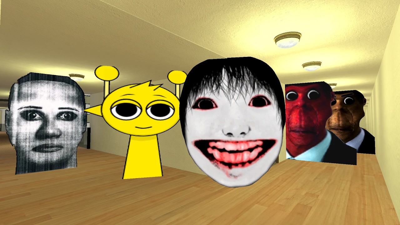 POV HI MY NAME IS SUPRUNKI AND OUBUNGA & SELENE IN LIMINAL HOTEL GMOD #gmodworld #nextbots