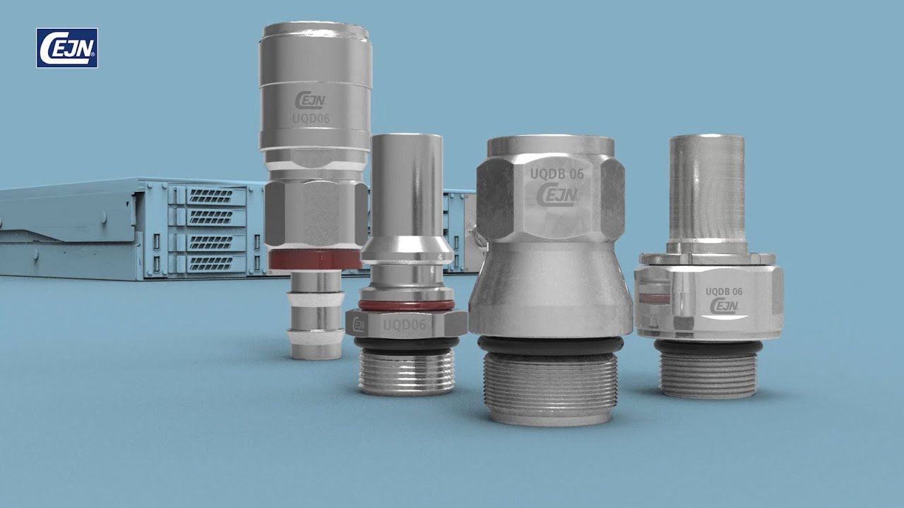 UQD & UQDB - universal standard quick couplings for liquid cooling | CEJN