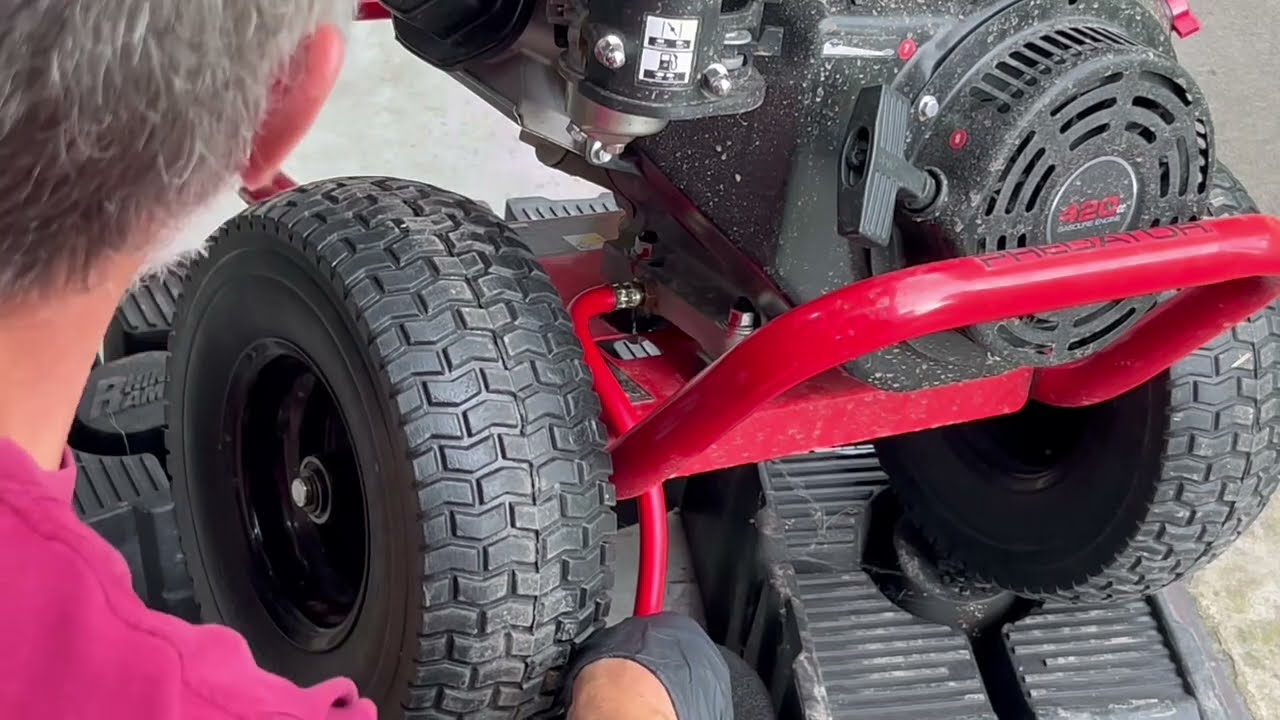Easy Harbor Freight Predator Pressure Washer oil change hose install