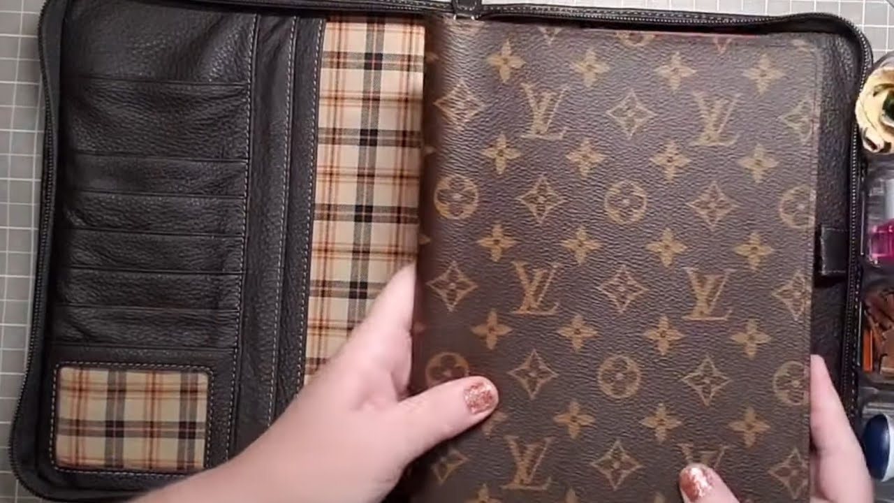 Fall Half Letter Discbound Reference Planner Setup & | Levenger Leather Plaid | GTD | Louis Vuitton