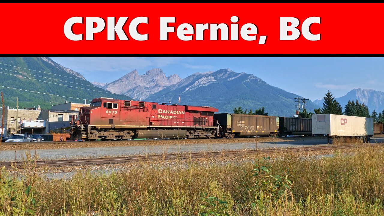 Crowsnest Pass Coal trains at Fernie, BC