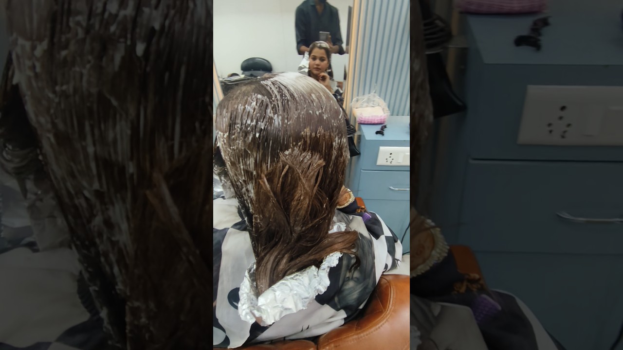 Brown hair colour transformation 