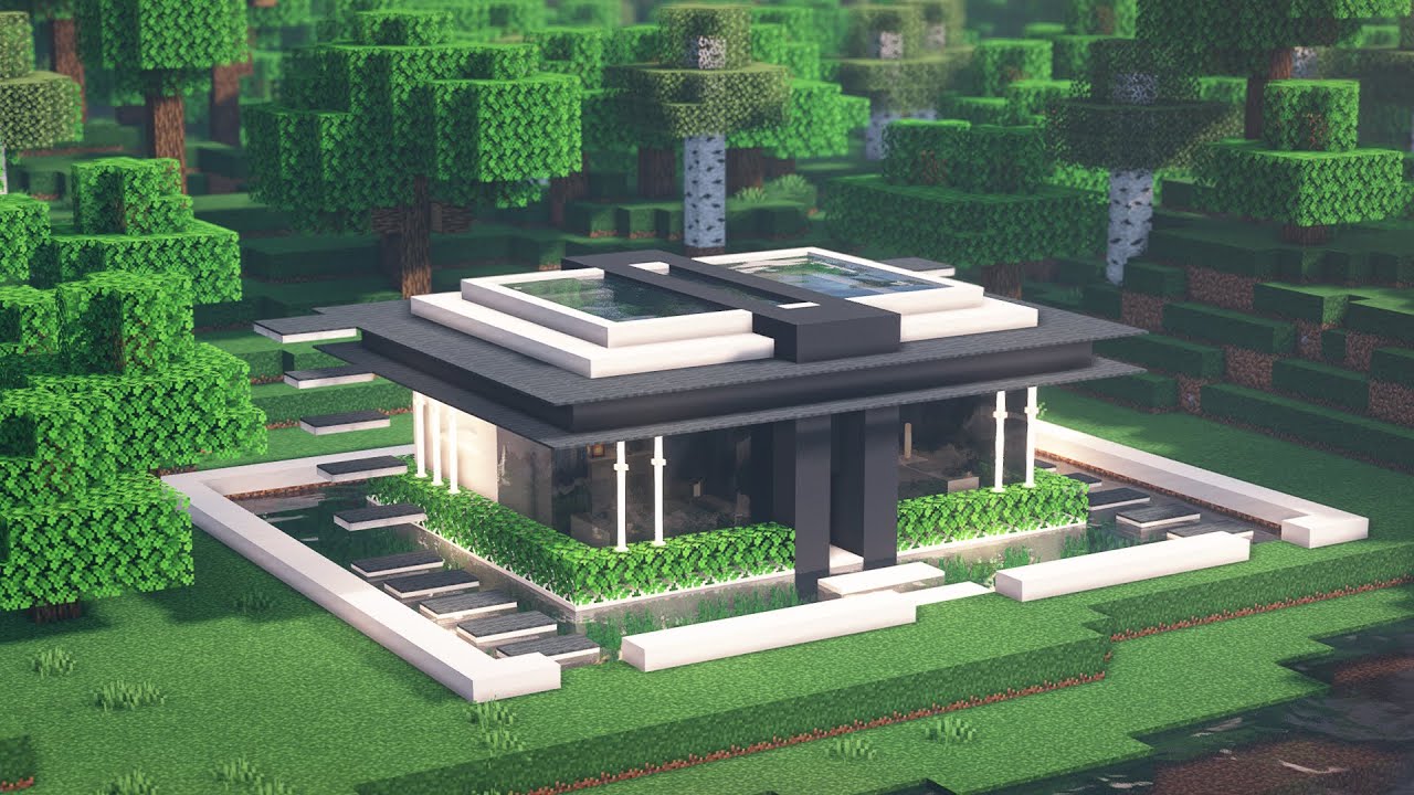 Minecraft | Como Fazer Uma Casa Moderna Pequena #02