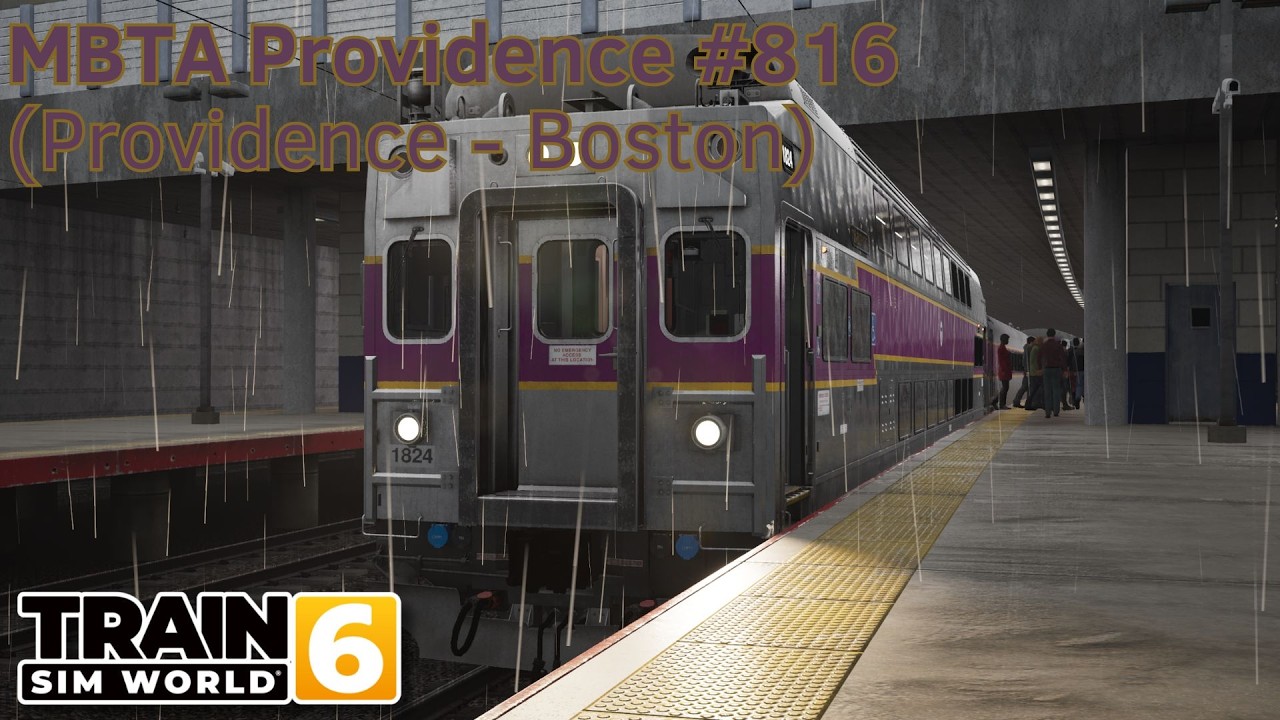 MBTA Providence #816 - NEC: Boston - Providence - CTC-5 - Train Sim World 6