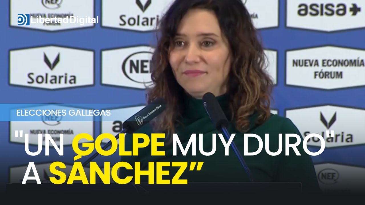 Ayuso afirma que las urnas han dado "un golpe muy duro" a Sánchez