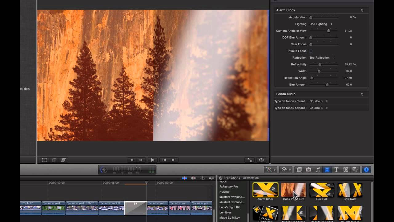 Transitions FCPX : XEffects 3D