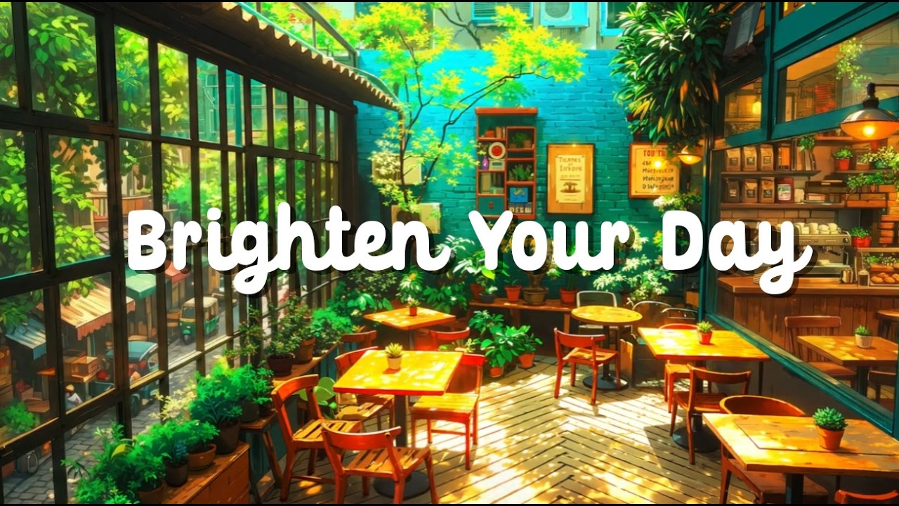 Bright Urban Garden Caf&eacute; 🌿 Lofi for Work, Reading, Study, Work & Chill | Kodi Lofi