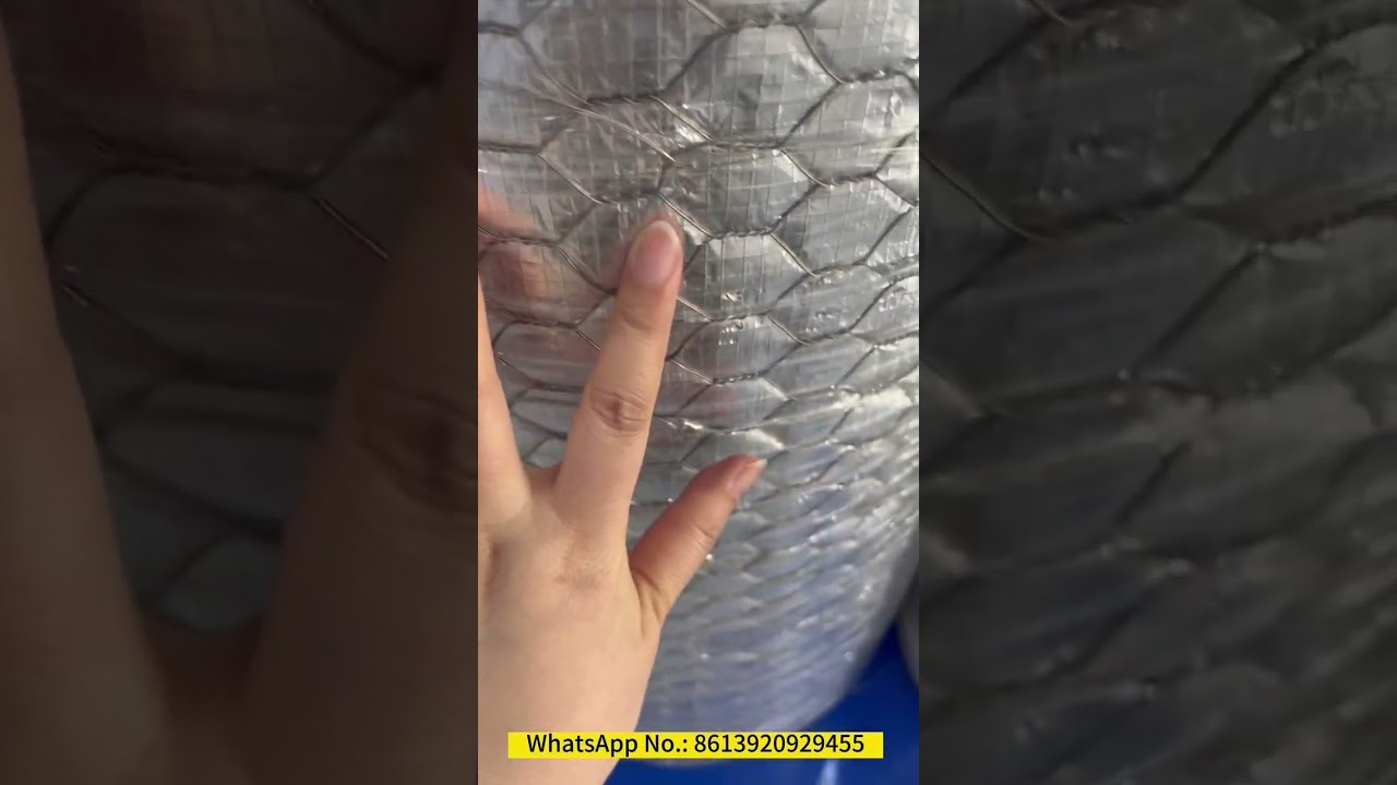 Rock Wool blanket with wire mesh and foil