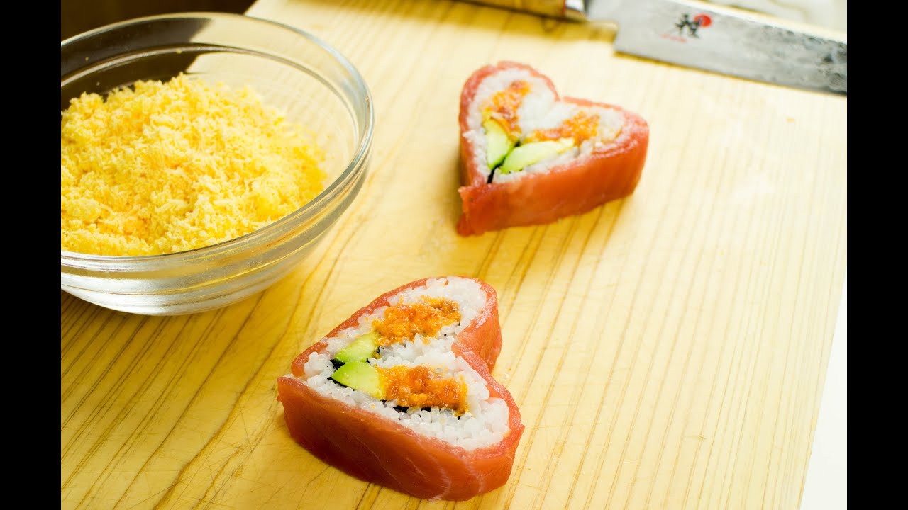Valentines Day Sushi Roll - Heart Shaped Sushi Recipe