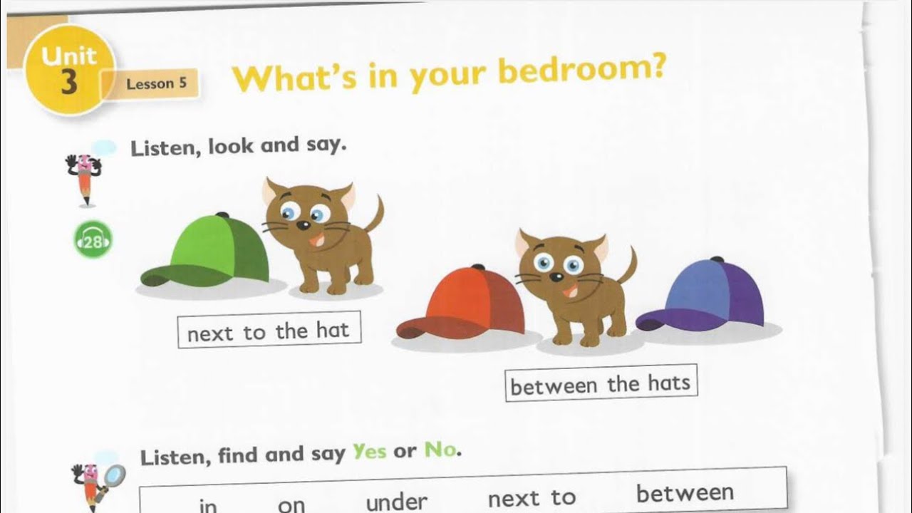 اليونت الثالث | الدرس الخامس | انكليزي الصف الثاني الأبتدائي | صفحة 30