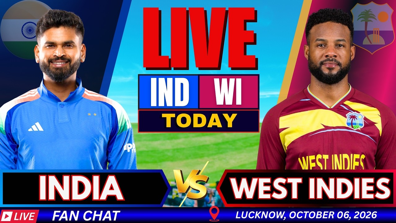 🔴 LIVE: India vs West Indies, 1st T20 live Match Watch Along | IND vs WI Live cricket match Today