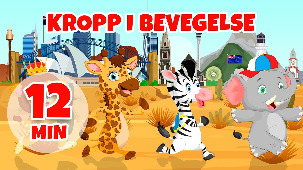 Kropp i bevegelse - 12 min Giramille | Barnerim og barnesanger