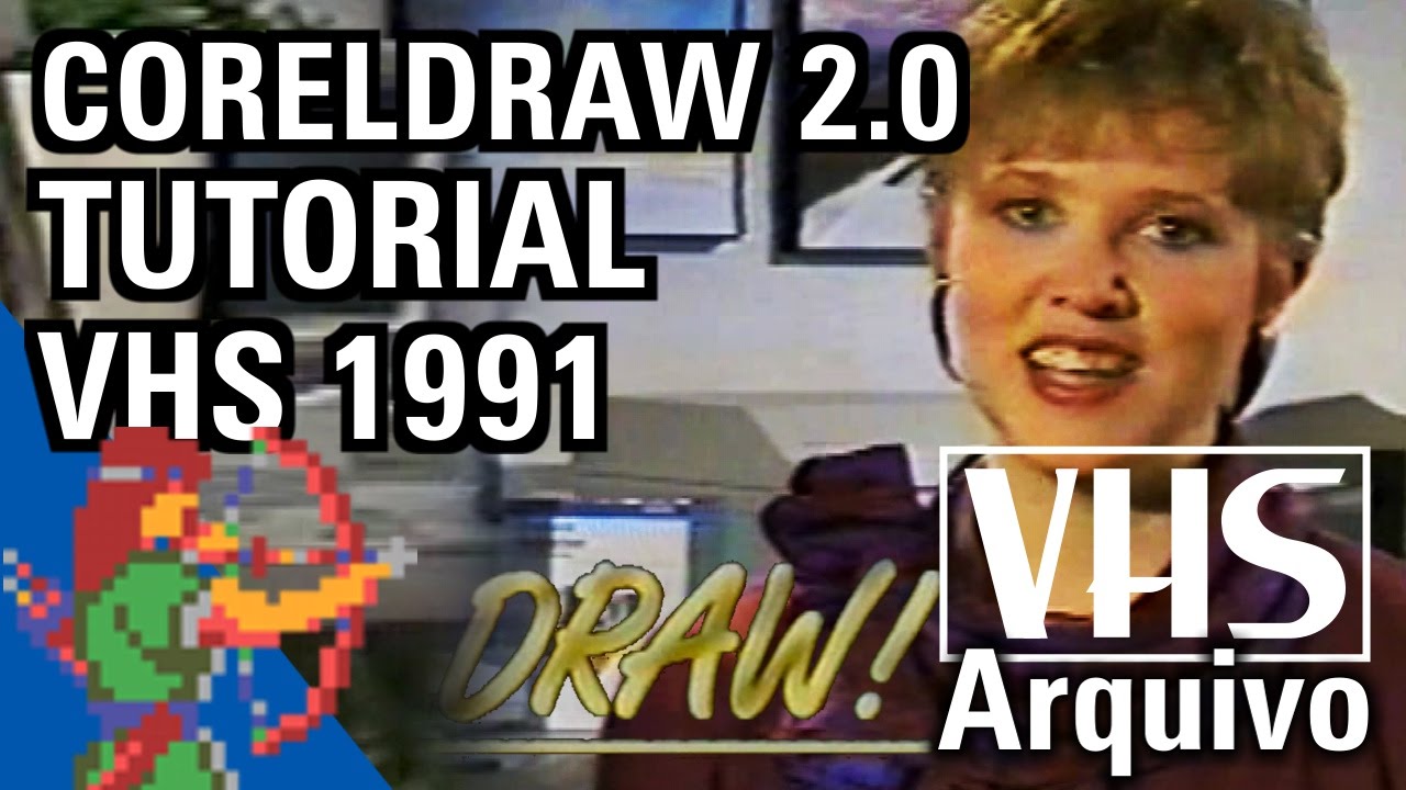 CorelDRAW 2.0 Tutorial de 1991 em VHS - Eric Fraga