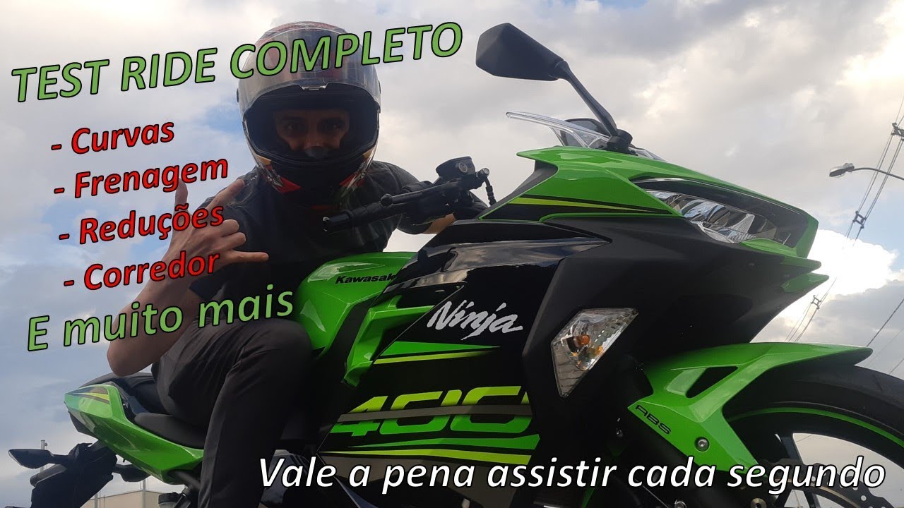 TEST RIDE KAWASAKI NINJA 400 KRT - COMPLETO - Durvalcareca