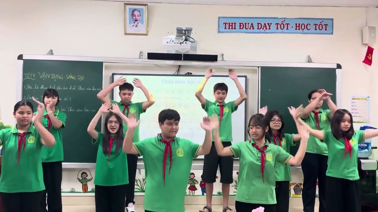 ❤️Biểu diễn theo nhóm bài hát CHÀO NĂM HỌC MỚI âm nhạc lớp 8 KNTT🎶❤️#xuhuong #cogiaozanan👩‍🏫