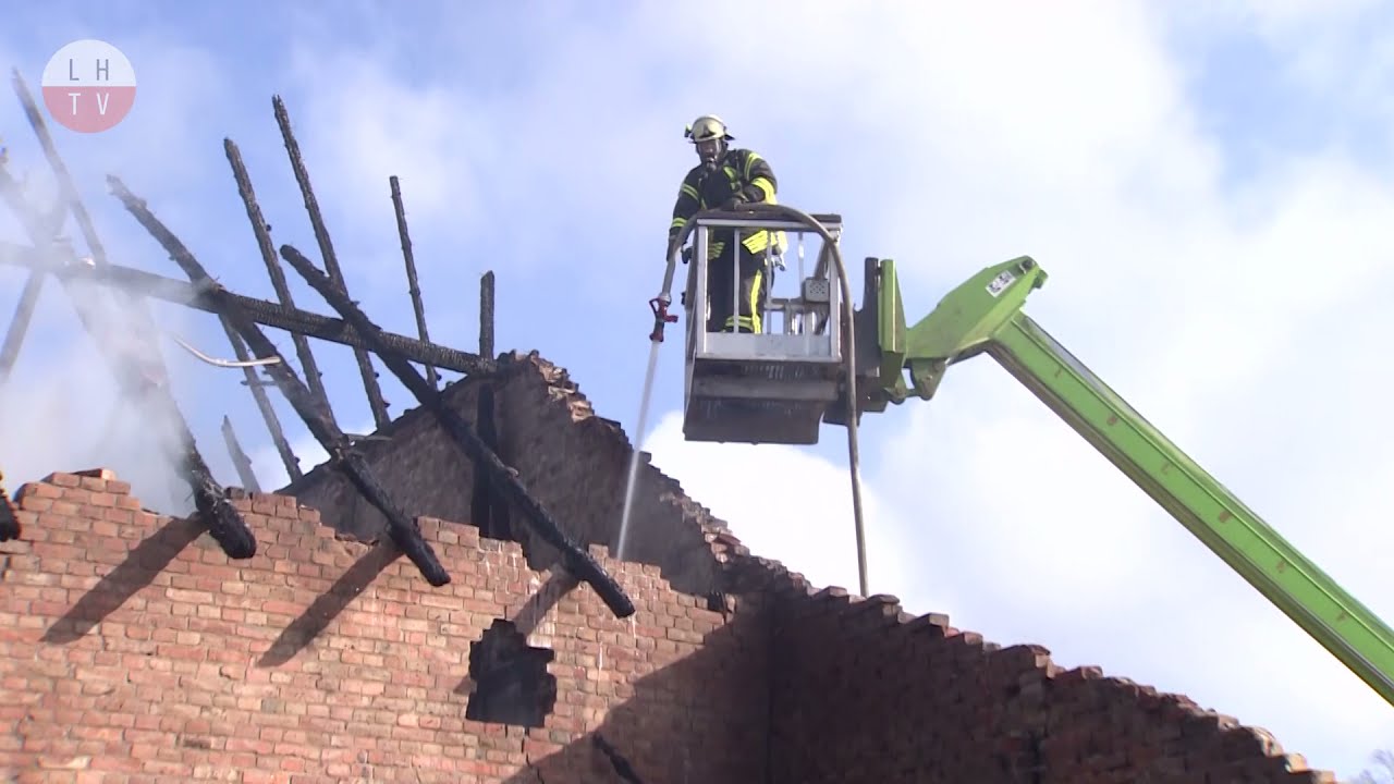 Großeinsatz in Fuhrberg - Scheune in Vollbrand (LHTV, Feuerwehr, LOKALHEUTE)