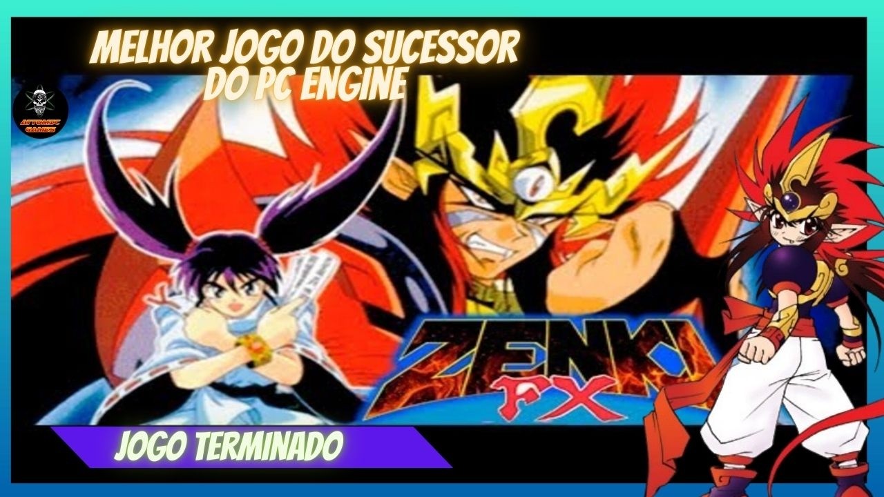 KISHIN DOJI ZENKI FX; VAJRA FIGHT (PCFX) FULL GAME⁄ GAMEPLAY ATE ZERAR COM ZENKI + COMERCIAL DO PCFX