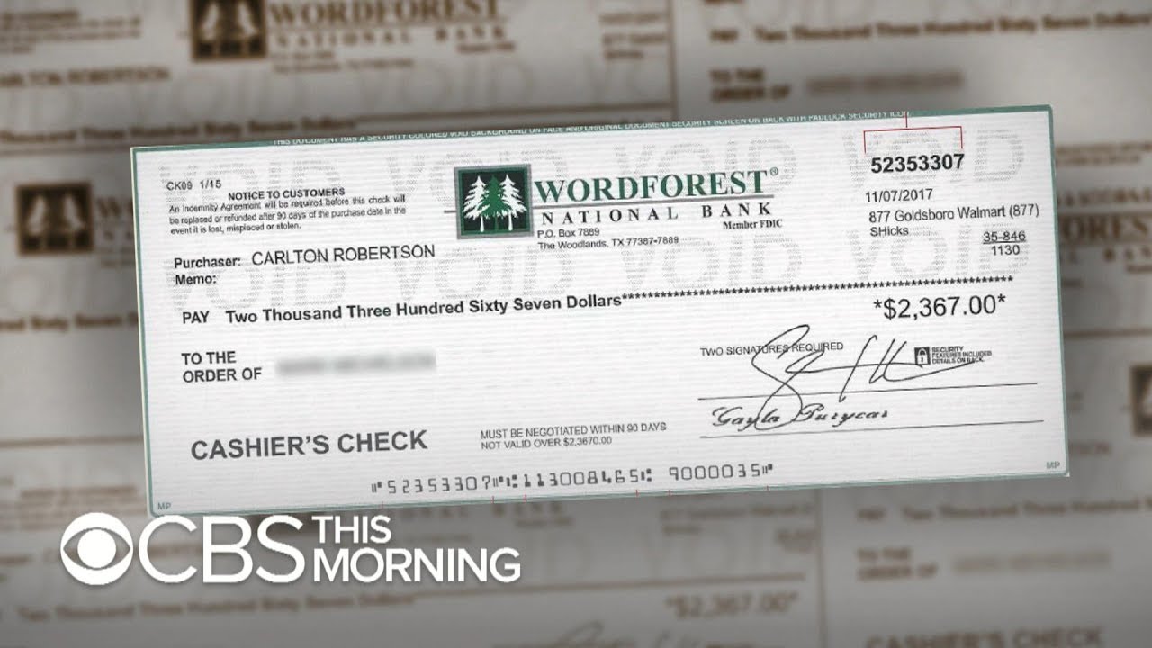 Fake check scams 
