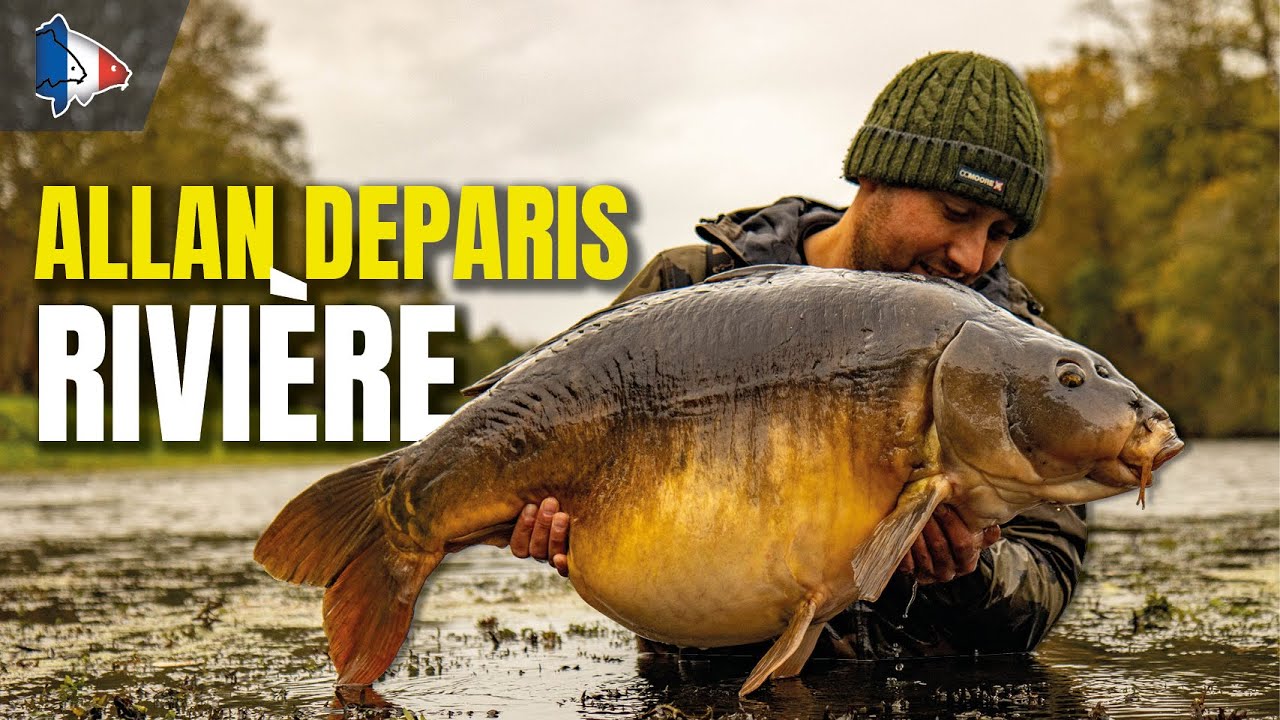 PÊCHE EN RIVIÈRE | Pêche au cassant avec une grosse carpe miroir à la clé - Avec ALLAN DEPARIS