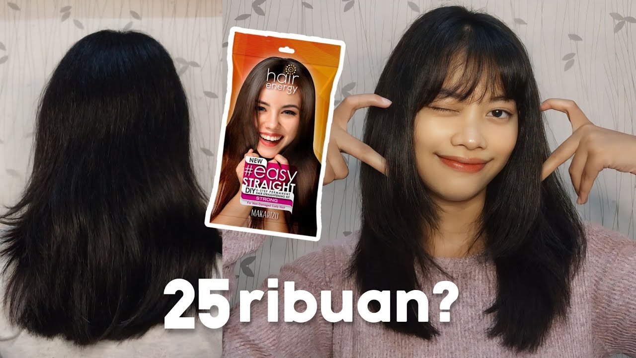 SMOOTHING RAMBUT SENDIRI DI RUMAH - REVIEW JUJUR MAKARIZO EASY STRAIGHT🎀