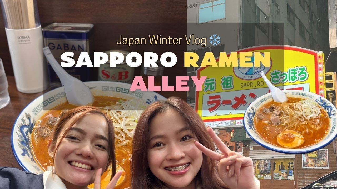 [Japan winter vlog] Ep.5:  Checking out Sapporo Ramen Alley 🍜