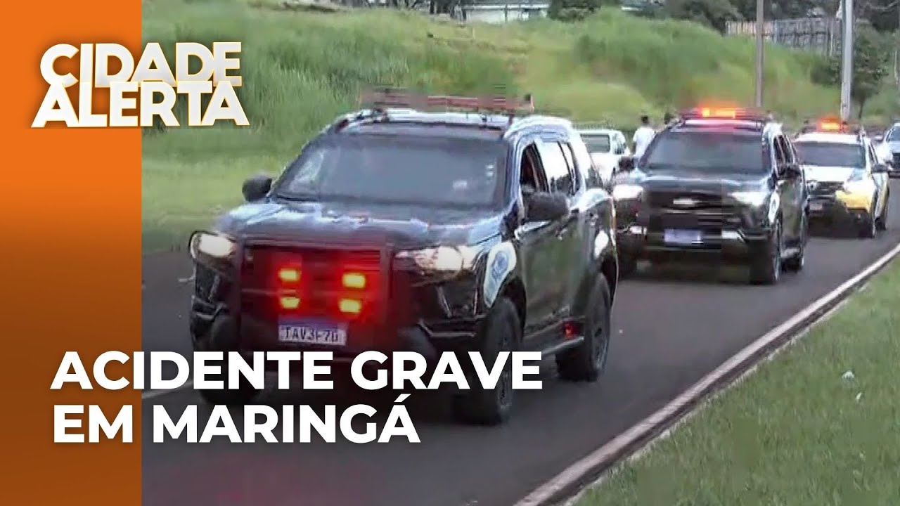 Acidente grave próximo de onde aconteceu o confronto com mortes em Maringá
