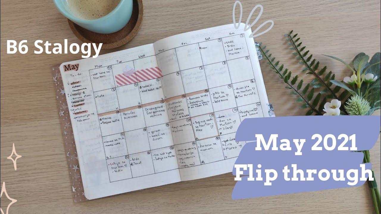 B6 Stalogy May 2021 flip through | bullet journal monthly setup