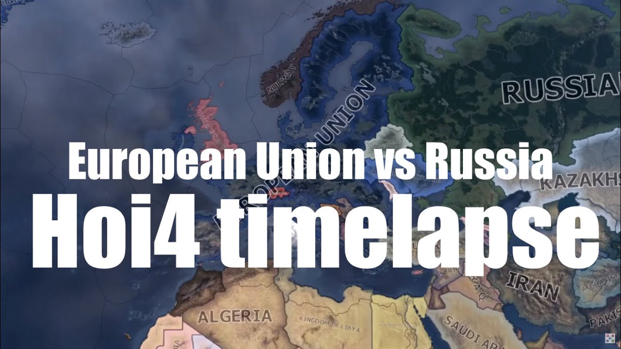 European union VS Russia - Hoi4 Timelapse ( 1936 )