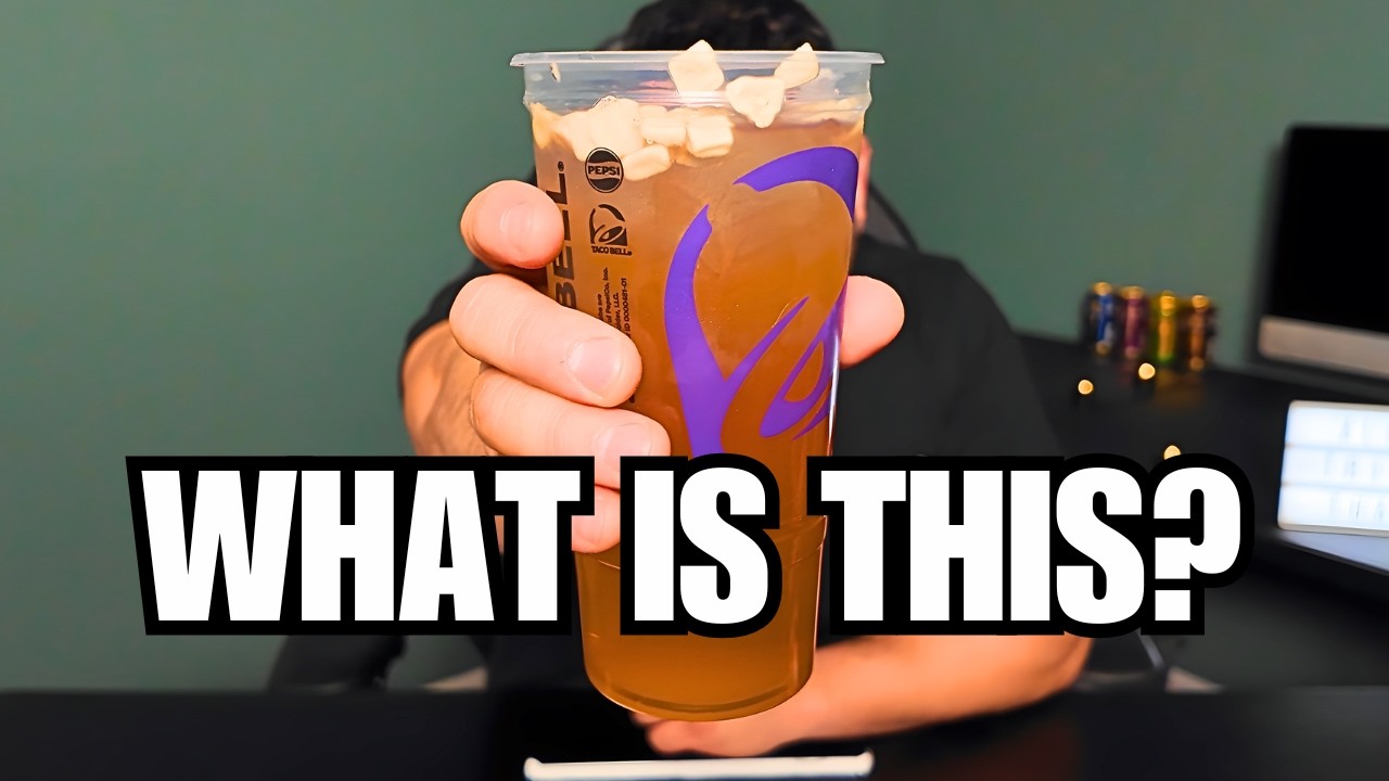 What Is Floating In The NEW Taco Bell Aqua Refresca Drink?!