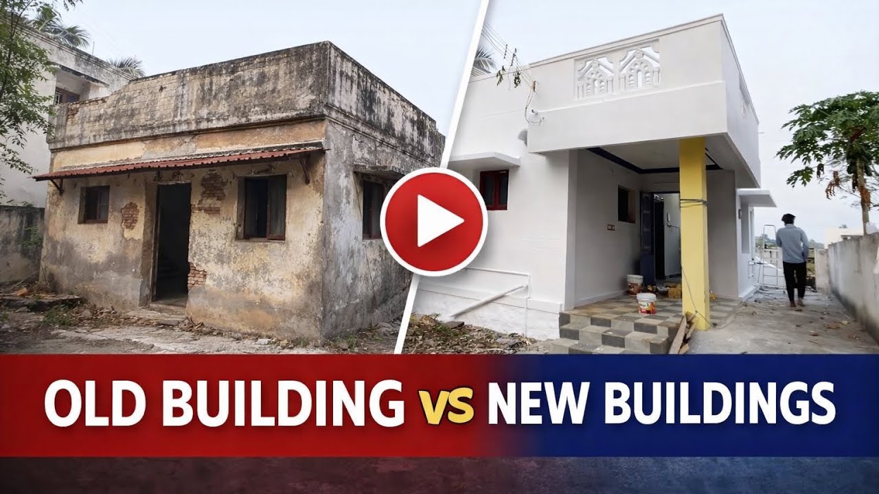 15 year old 1bhk house repainting work @karaikkudi #buildingpainting 