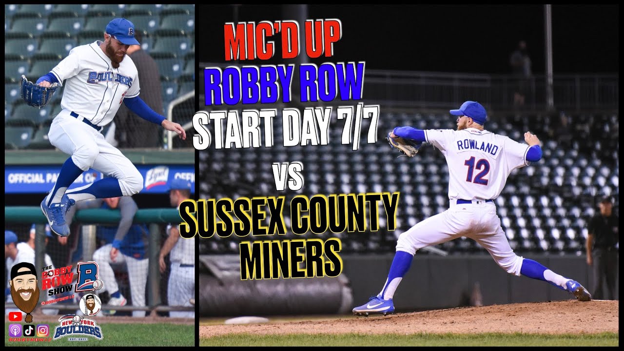 Robby Row Mic'd Up Pitching Performance vs Sussex - 7/7 | NY BOULDERS