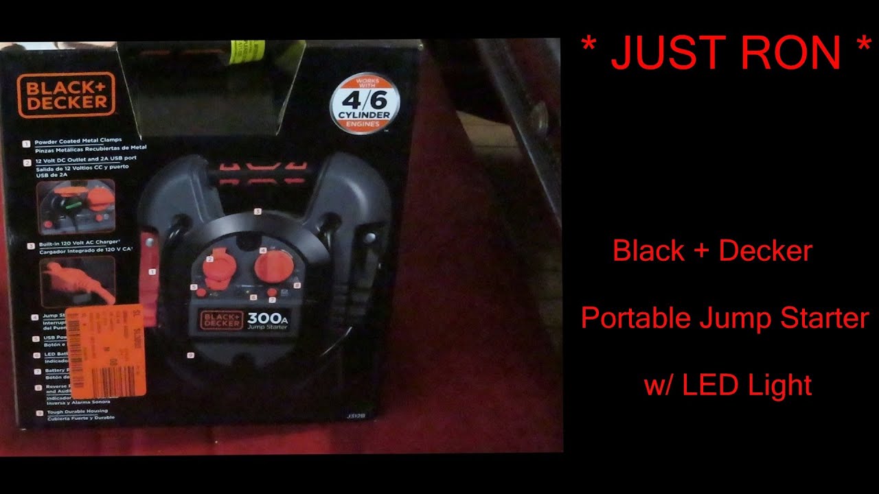 Black & Decker Portable Jump Starter with LED Light J312B BLACK+DECKER Best unit