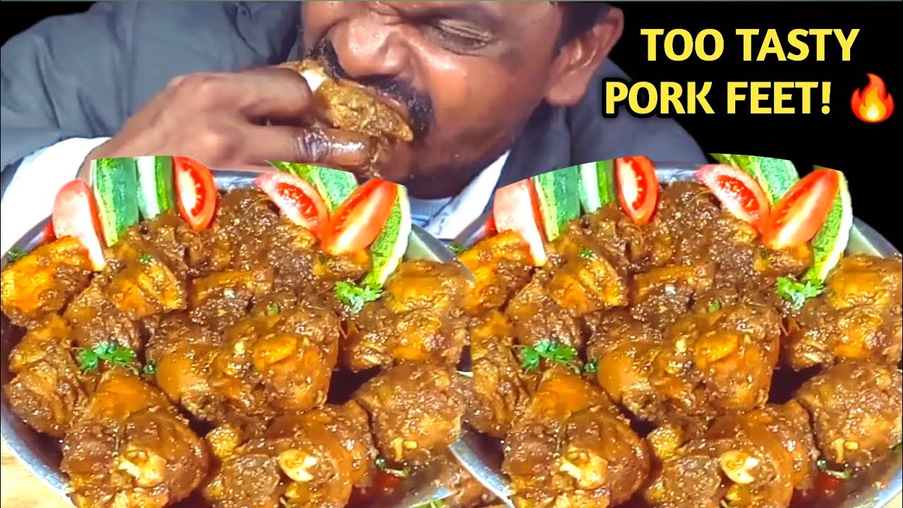 🔥 Too Tasty Pork Feet Curry Eating | Indian Mukbang ASMR