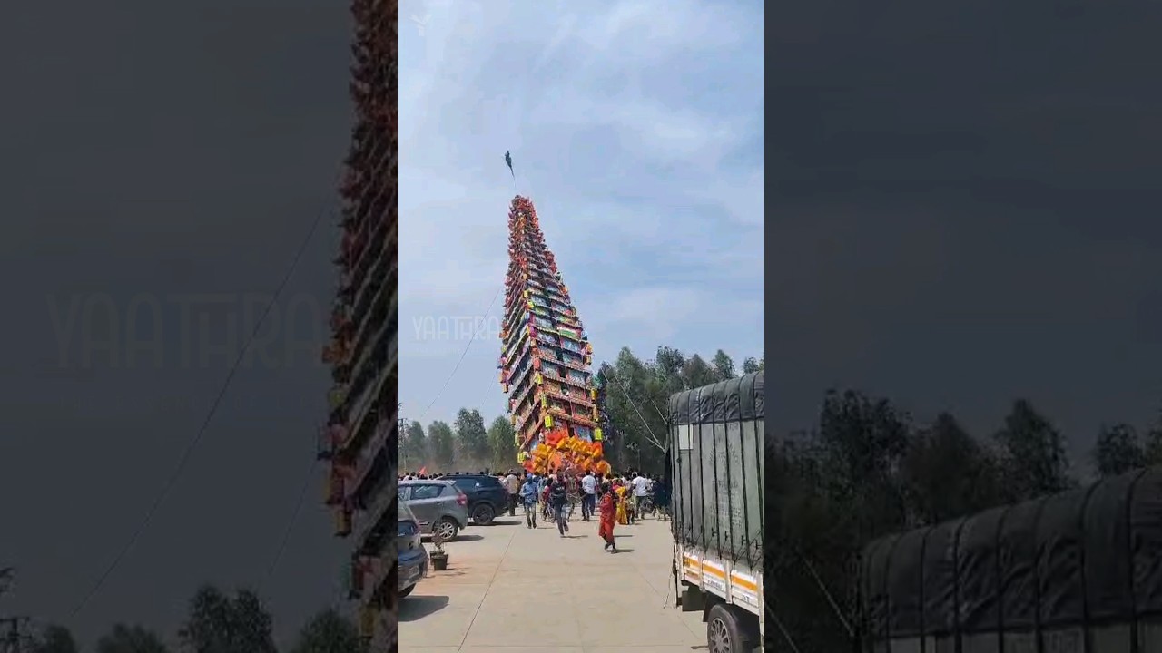 Massive Chariot Collapses | Huskur Jatre 2024 | Madduramma Jatre | Heelalige Theru Incident | S #270