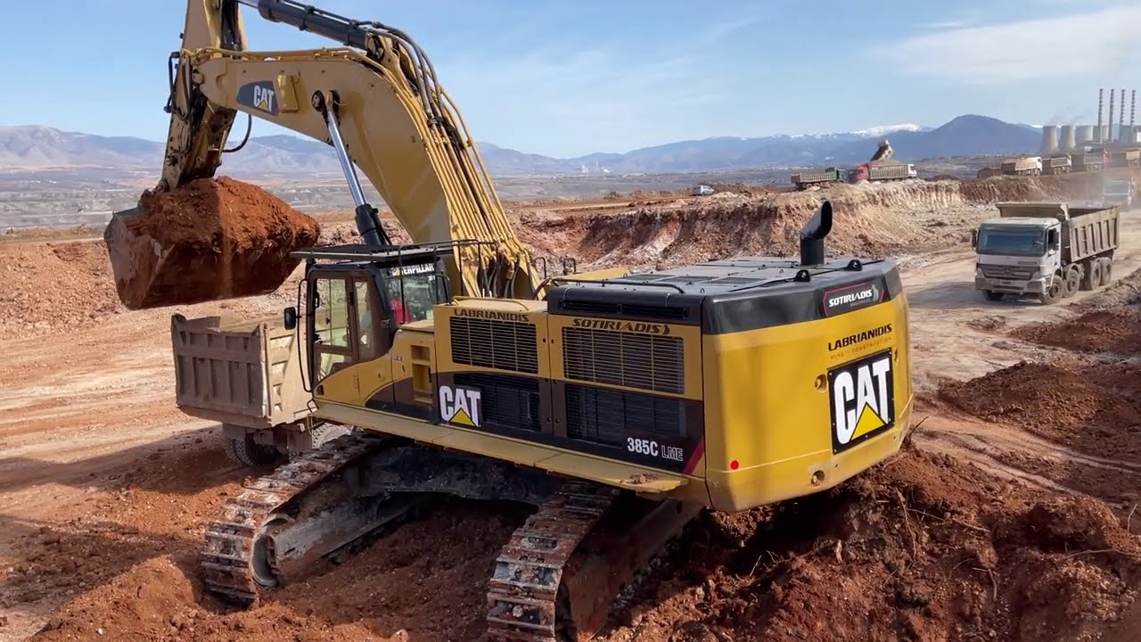 Caterpillar 385C Excavator Loading Trucks - Sotiriadis/Labrianidis Mining