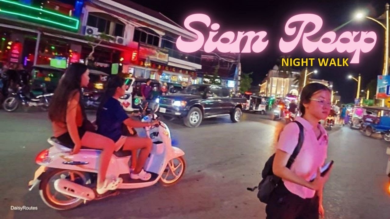 First Time Walking in Cambodia Surprised Us! 4K🇰🇭 Siem Reap Night Walk