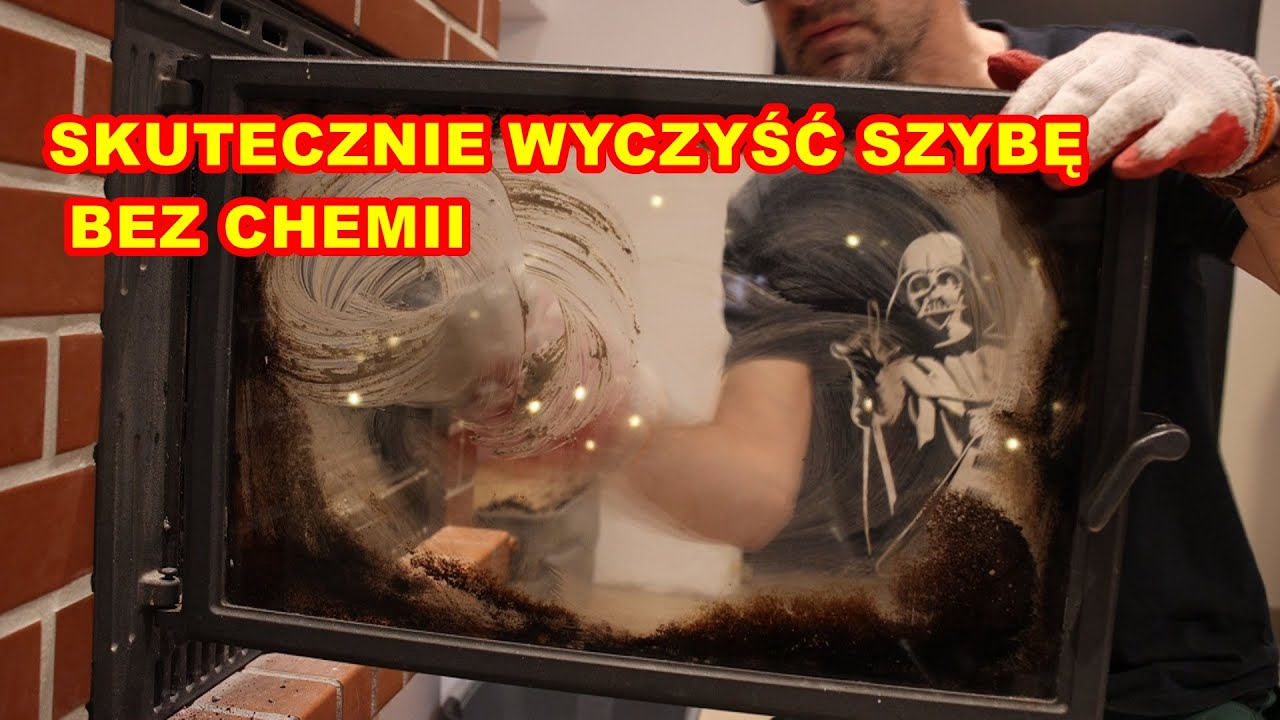Jak skutecznie, bez chemii, wyczyścić szybę kominka?
