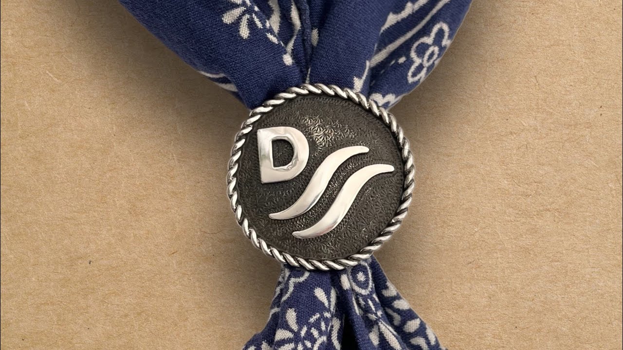 The making of our John Wayne Red River D scarf slide