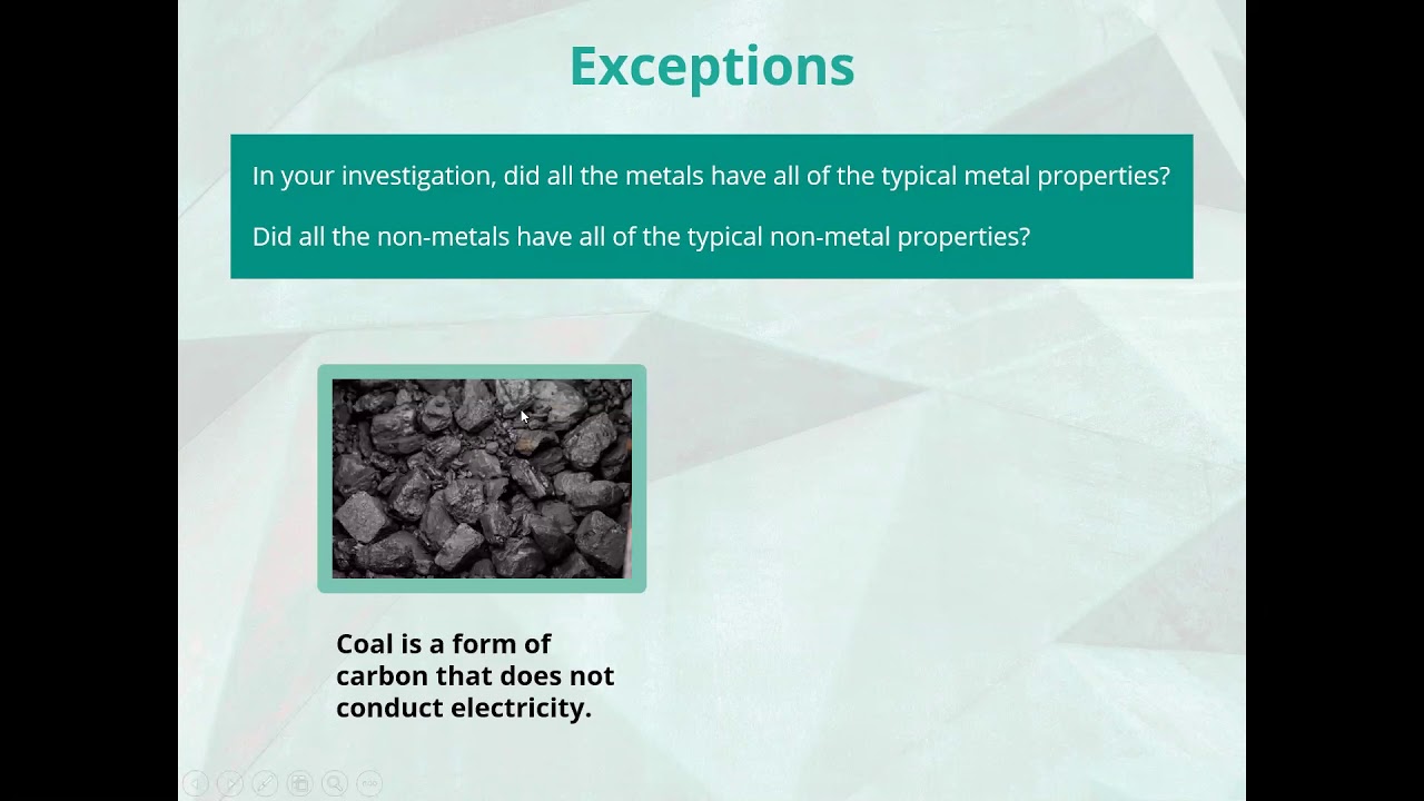 Year 8 Science Metals and non metals