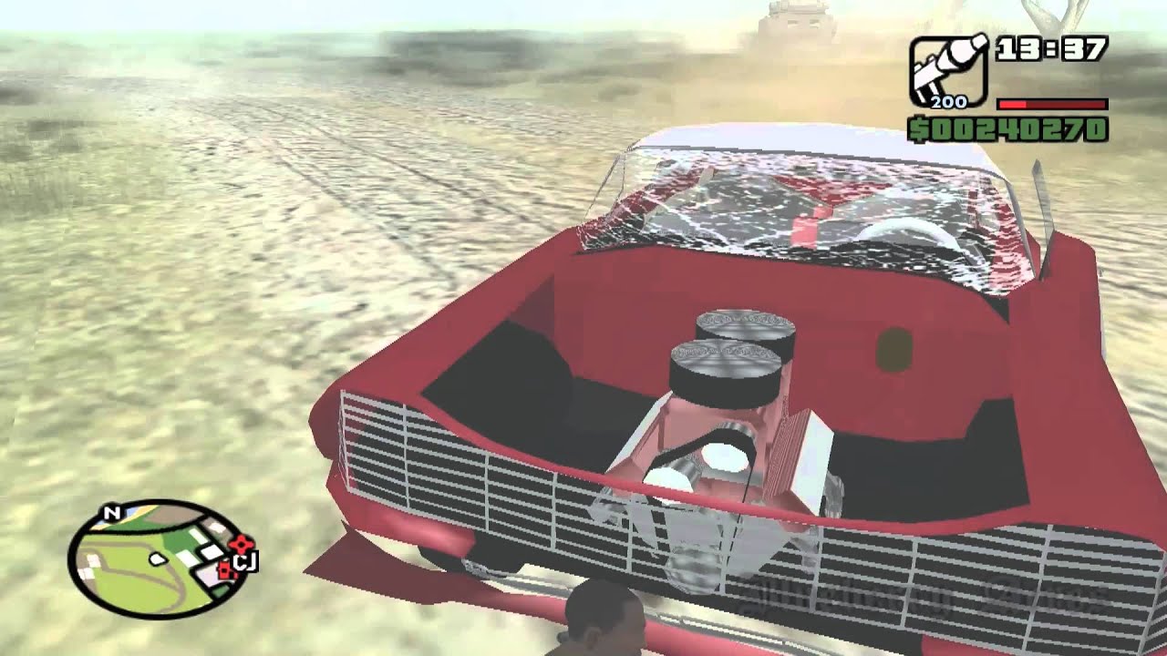 GTA - San Andreas CZ - Christine vs ARO, TANK & Christine vs christine :D HD