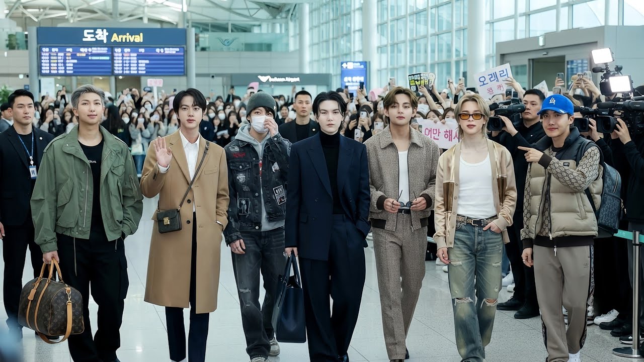 BTS Leaves Korea for iHeartRadio 2026 in Las Vegas&hellip; Incheon Airport Turns Into CHAOS! ✈️