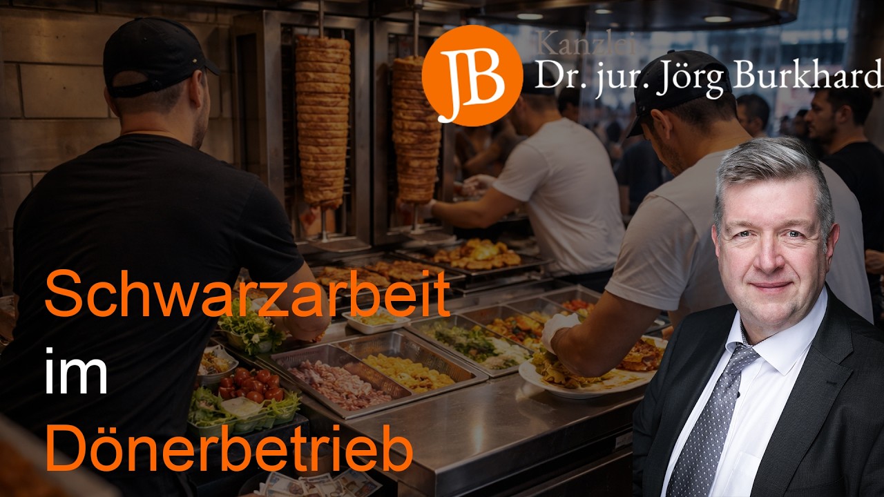 Schwarzarbeit in einem Dönerbetrieb - RA Dr. jur. Jörg Burkhard