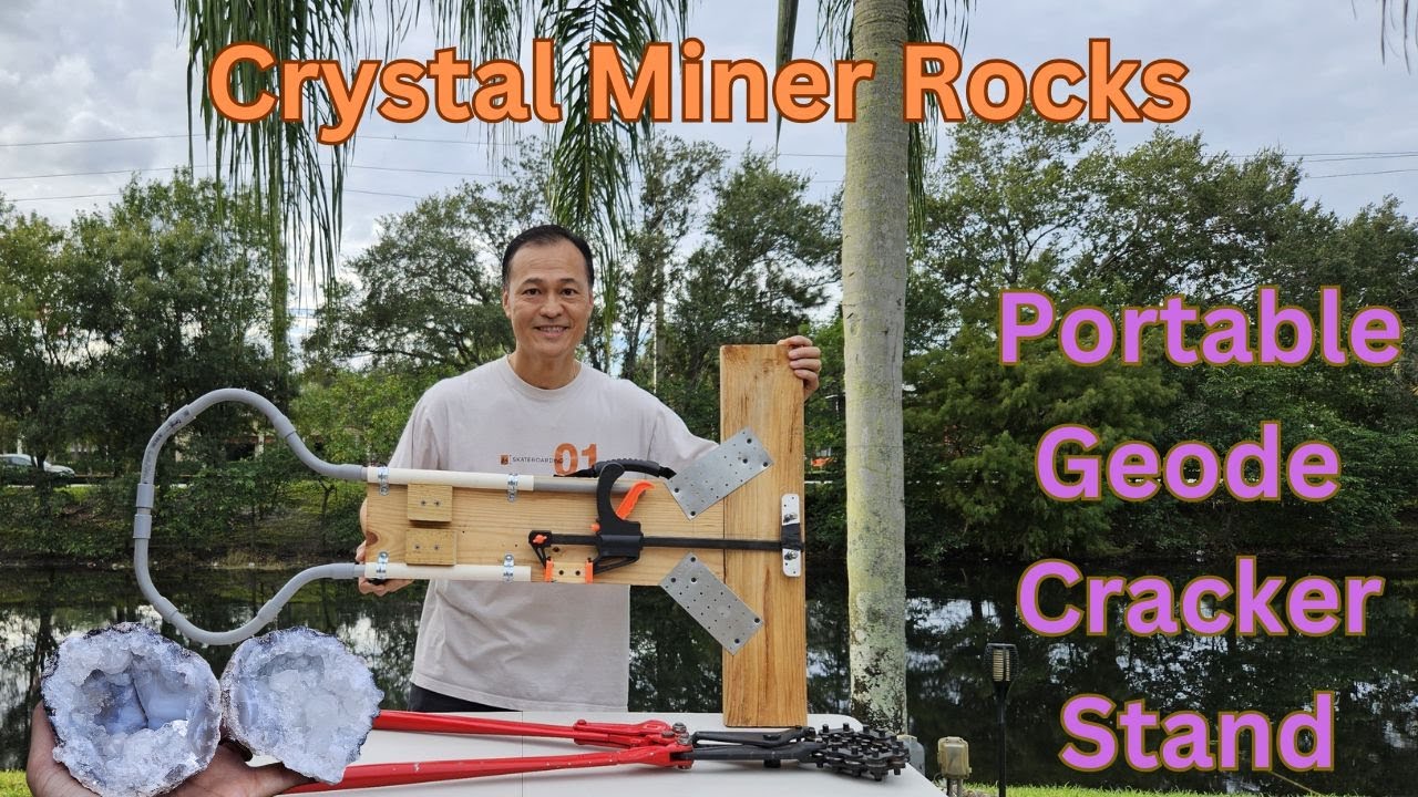 Portable Geode Cracker Stand - DIY