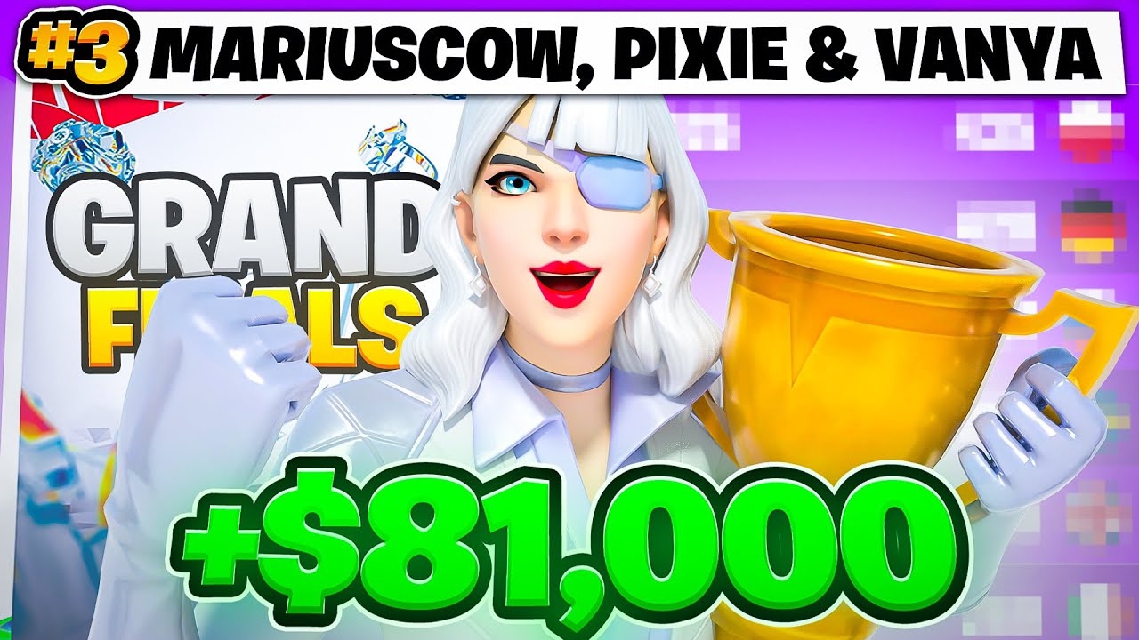3-Е МЕСТО В ГРАНД-ФИНАЛЕ FNCS ($81 000) 🏆 с Vanyak3kk и Pixie