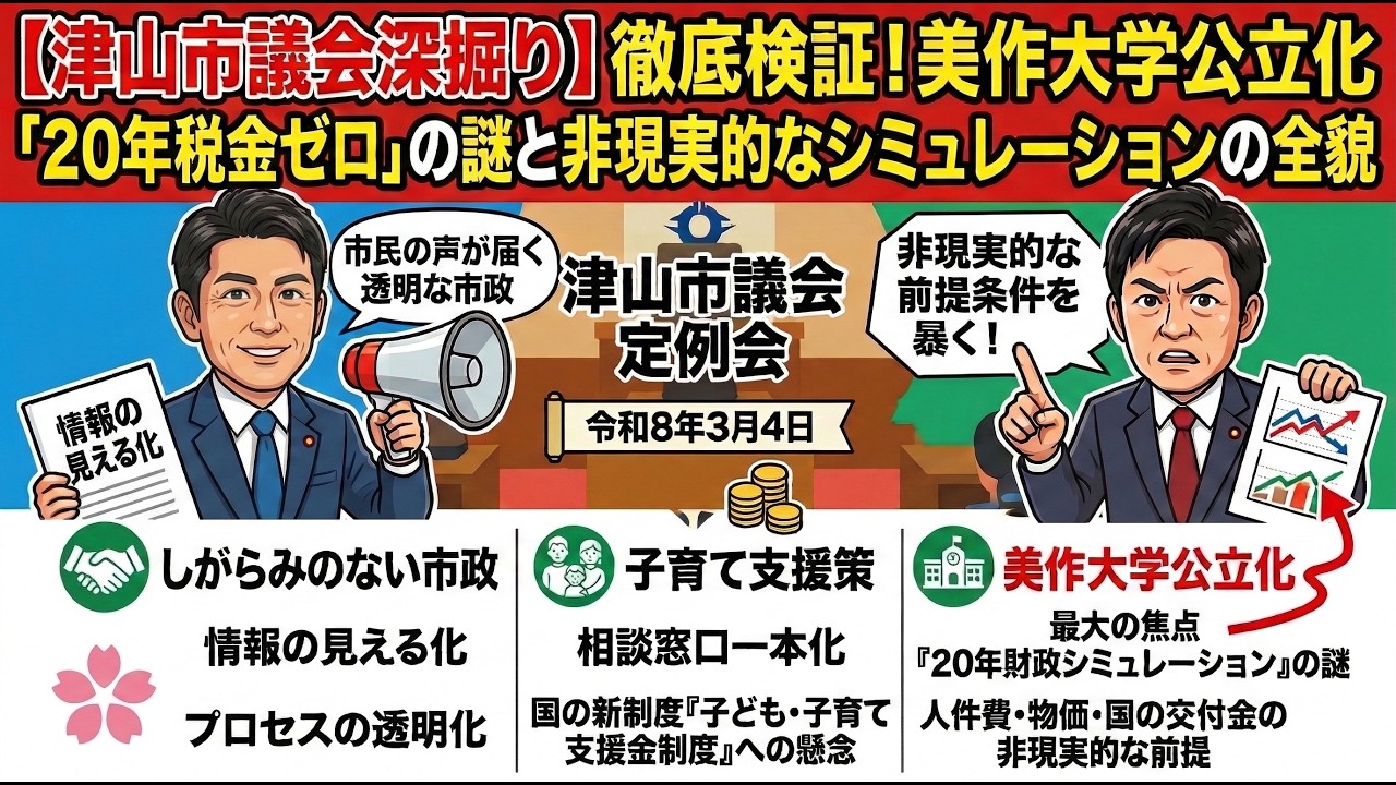 末永弘之議員発言　津山市議会令和８年３月定例会（３月４日）の解説